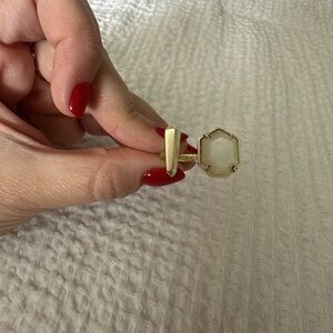 Kendra Scott color bar mother of pearl adjustable gold ring